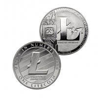 1 Лайткойн монета / 1 Litecoin ( LTC ) - Silver, снимка 4 - Нумизматика и бонистика - 39152909