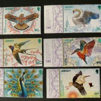 12. Джърси 2019 = “ Фауна. Птици. EUROPA stamps. National birds”,**,MNH, снимка 1 - Филателия - 27408683