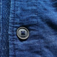 G-STAR VAN JONES INDIGO SHIRT Размер M - L мъжка еластична риза 12-60, снимка 7 - Ризи - 44036786