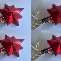 за Коледна елха  червена пластмасова електрическа звезда, снимка 12 - Колекции - 40124312