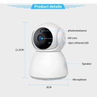 Камера за дома, Вътрешна WiFi Камера Q9 - 3MPX, снимка 4 - HD камери - 43295103