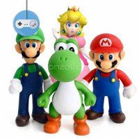 Колекционерски фигури на Super Mario, Luigi, Yoshi и Princess Peach, снимка 1 - Други - 21479771