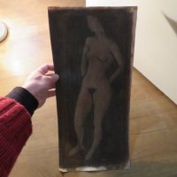 картина Красотата и сексапила на едно женско тяло 18 + - художник Г.Пенчев ( 1924 - 2014)., снимка 4 - Антикварни и старинни предмети - 27557779