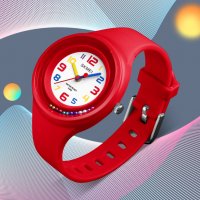 Детски часовник, червен, снимка 2 - Детски - 28239941