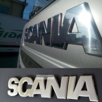 Декорация 3D преден надпис за решетка на Скания Scania R 2004-2009г. , снимка 1 - Аксесоари и консумативи - 35647855