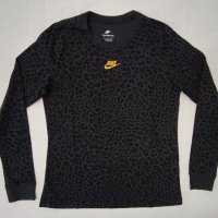 Nike Sportswear Animal Print оригинална блуза S Найк памук спорт, снимка 1 - Спортни екипи - 43034398