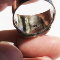 Мъжки сребърен пръстен, Старинен сребърен пръстен с викингски възел - символът на вечноста., снимка 6 - Пръстени - 33099167