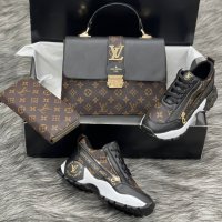 Дамска чанта портфейл и спортни обувки Louis Vuitton 103, снимка 1 - Дамски ежедневни обувки - 33607297