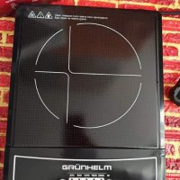 Индукционен котлон Grunhelm GI-909, 2000W, Керамична плоча, 5 нива, LED, Черен, снимка 2 - Котлони - 43754991