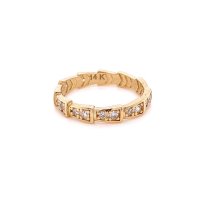 Златен дамски пръстен 2,64гр. размер:55 14кр. проба:585 модел:21868-2, снимка 2 - Пръстени - 44134346