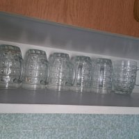 Комплект 6 стъклени халби за бира, снимка 3 - Други стоки за дома - 42944641