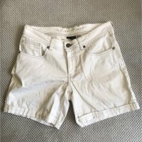 Бели къси дънкови панталони, снимка 10 - Къси панталони и бермуди - 37131370