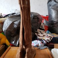 Franco Sarto дълъг ботуш от естествен велур, снимка 5 - Дамски ботуши - 32669316