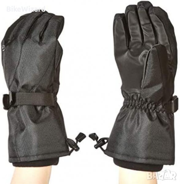Amazon Basics водоустойчиви ръкавици за сняг размер L черни НОВИ, снимка 1