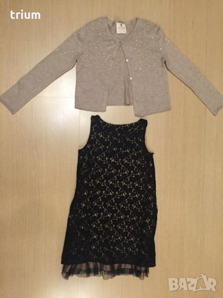 Празнична рокля Gap и болеро Zara, ръст 128-134см., 8-9г, снимка 1