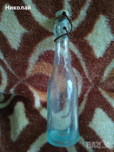 Старинно шише с надпис лимонада, снимка 1