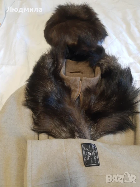 Шапка и яка от лисица естествен косъм, снимка 1