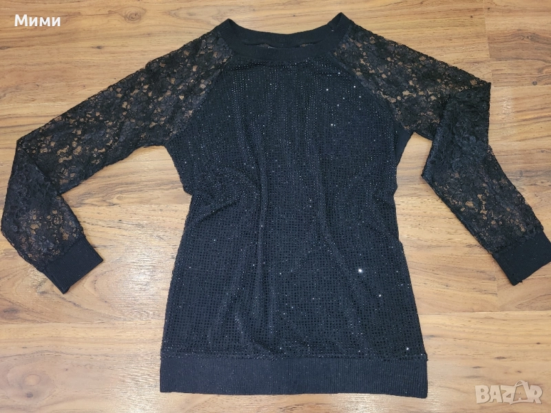 Черна блуза Philipp Plein, снимка 1