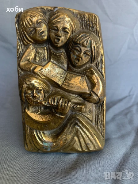 Бронзов стенен релеф, снимка 1