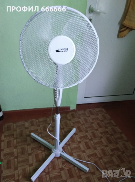 Електрически вентилатор със стойка 43 см, снимка 1