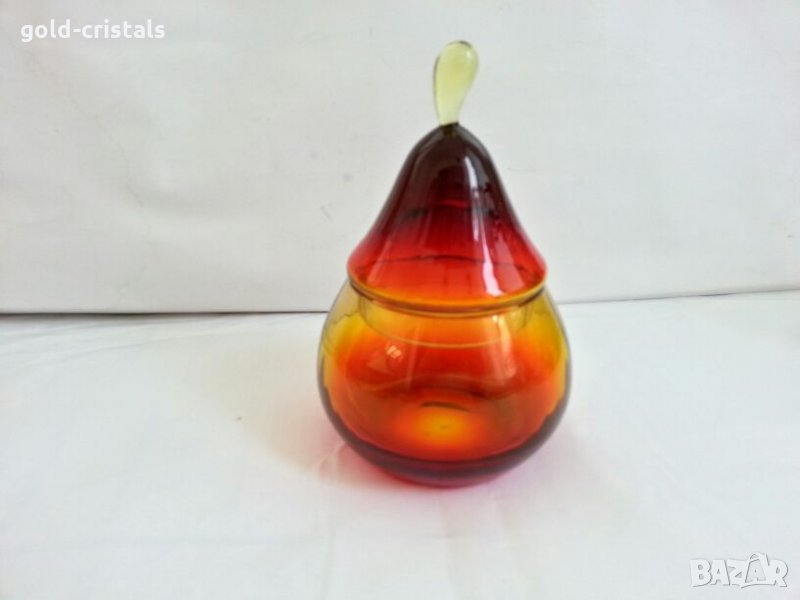 антикварна купа бонбониера български кристал , снимка 1