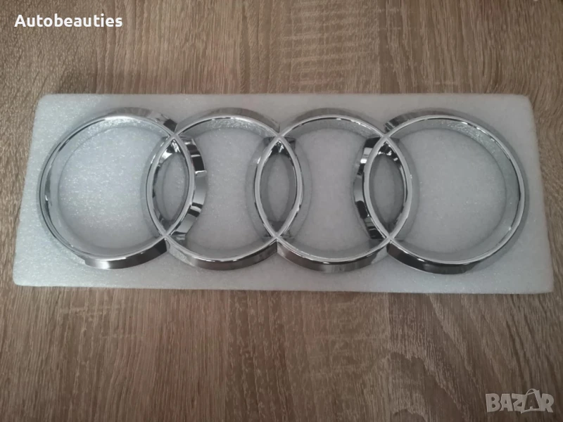 сребриста емблема за Ауди Audi 31.5 см, снимка 1