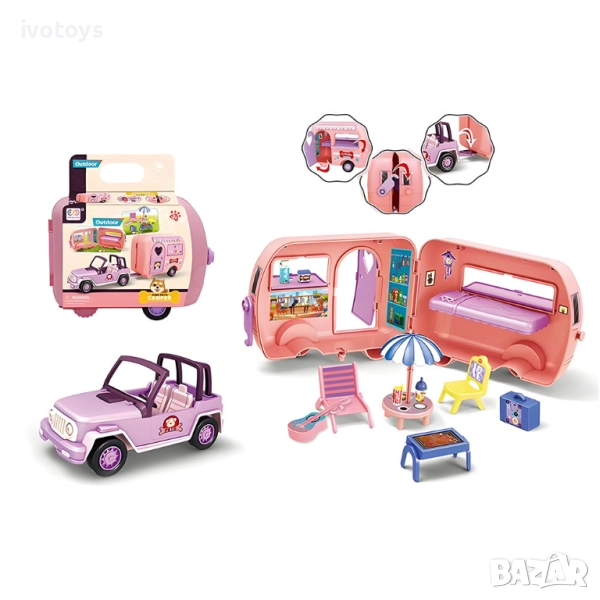 Детски джип и каравана - Код 5549, снимка 1