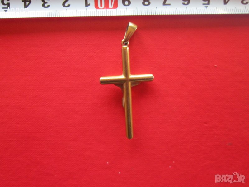 Старинен позлатен кръст , снимка 1