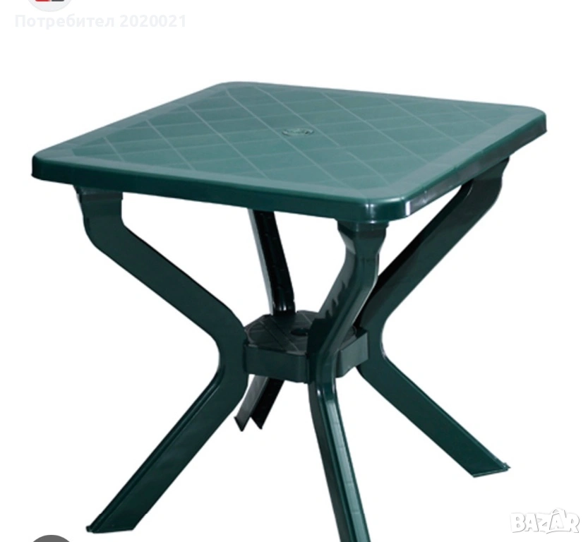 Пластмасова градинска маса с 4 стола , снимка 1
