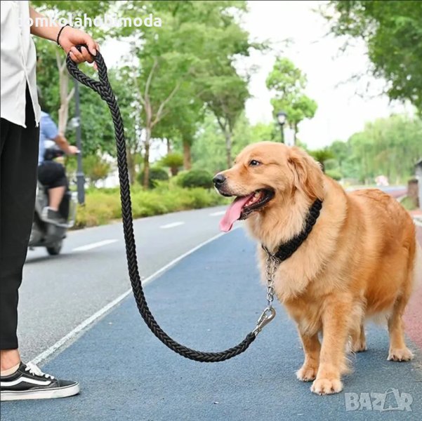 Плетен повод за куче – 120 см., снимка 1