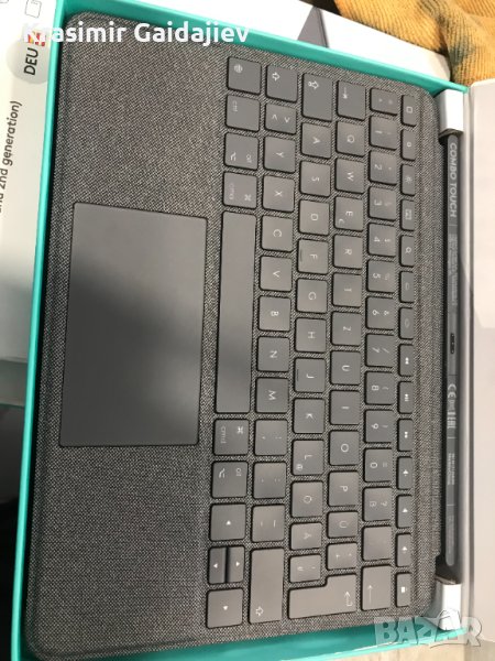 Logitech 920-009640 Combo Touch iPad Pro 10,5 инча, немска клавиатура (QWERTZ), снимка 1