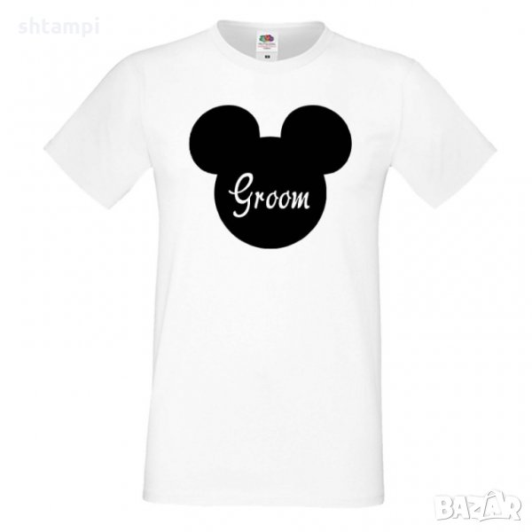 Мъжка тениска за ергенско парти GROOM Disney 02, снимка 1