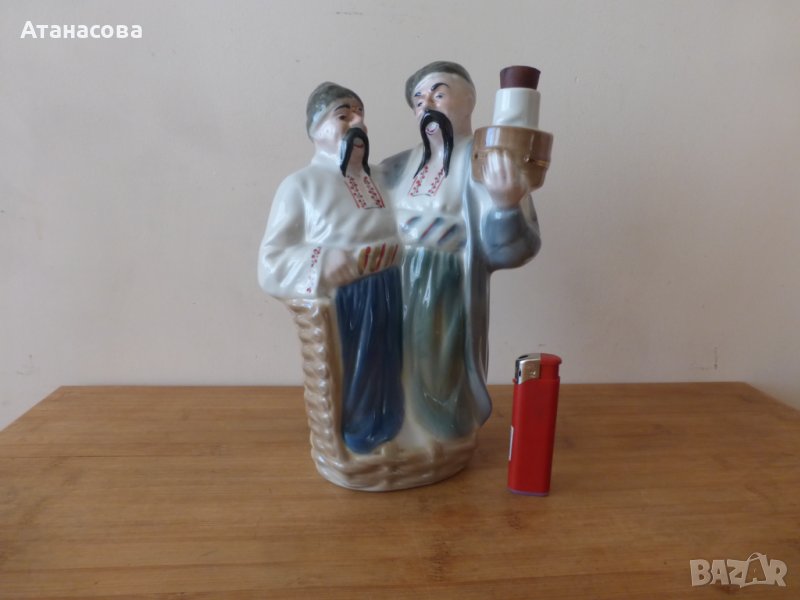 Рядка порцеланова фигура-бутилка Украйна 1990 г 3, снимка 1