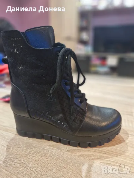 Дамски боти естествена кожа, снимка 1