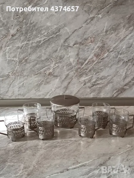 Руски сервиз за чай, снимка 1