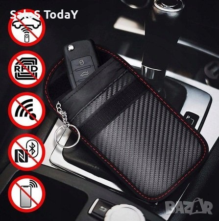 Калъф за автомобилен ключ, кейс за за радио ключ, блокира радио сигнали, снимка 1