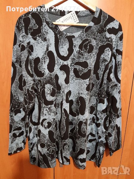 НОВО! Размер 58-4xl Страхотна блузка от фино плетиво,топла,мека,БГ произв., снимка 1