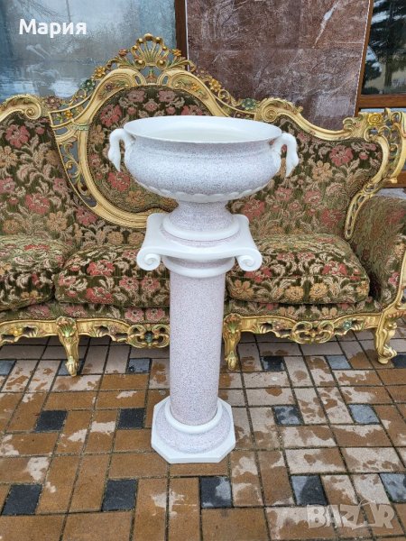 Порцеланова колона с ваза Лебеди б70, снимка 1