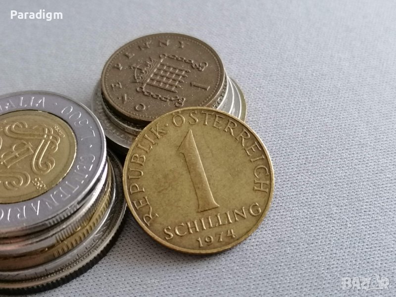 Монета - Австрия - 1 шилинг | 1974г., снимка 1
