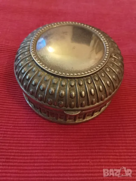 Кутия за бижута със сребърно покритие. , снимка 1