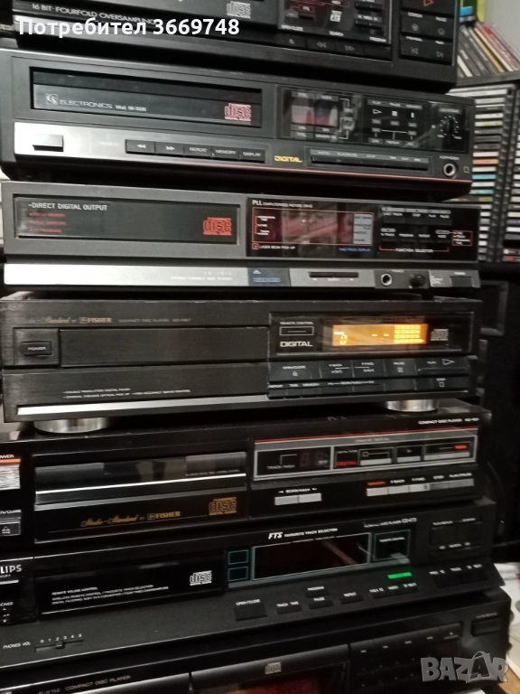 Продавам работещо япоснко ретро CD FISHER AD-M87, снимка 1