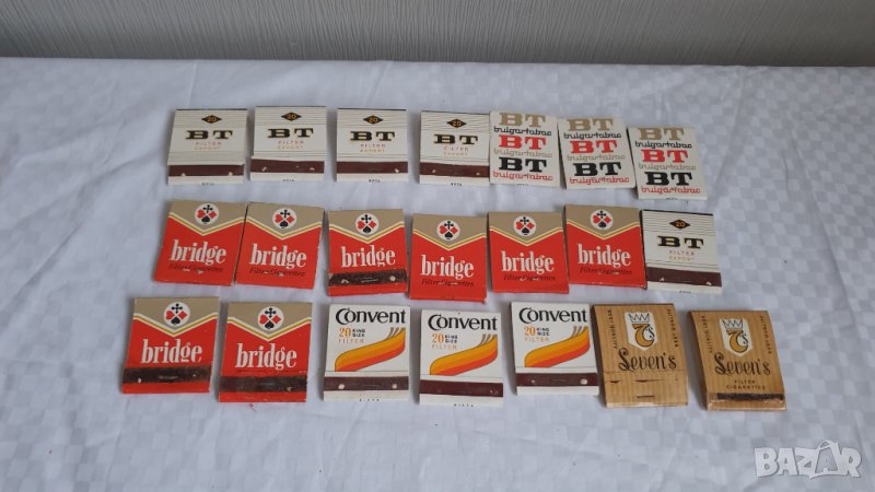 Стари български кибрити , кибрит - реклама цигари - 21 броя, снимка 1