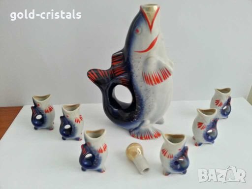 Руски порцеланов сервиз риби, снимка 1