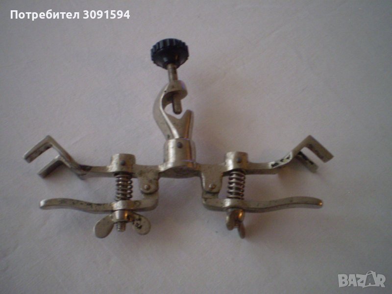   Рядка колекционерска Стойка за епруветки Лаборатория- Аптека, снимка 1