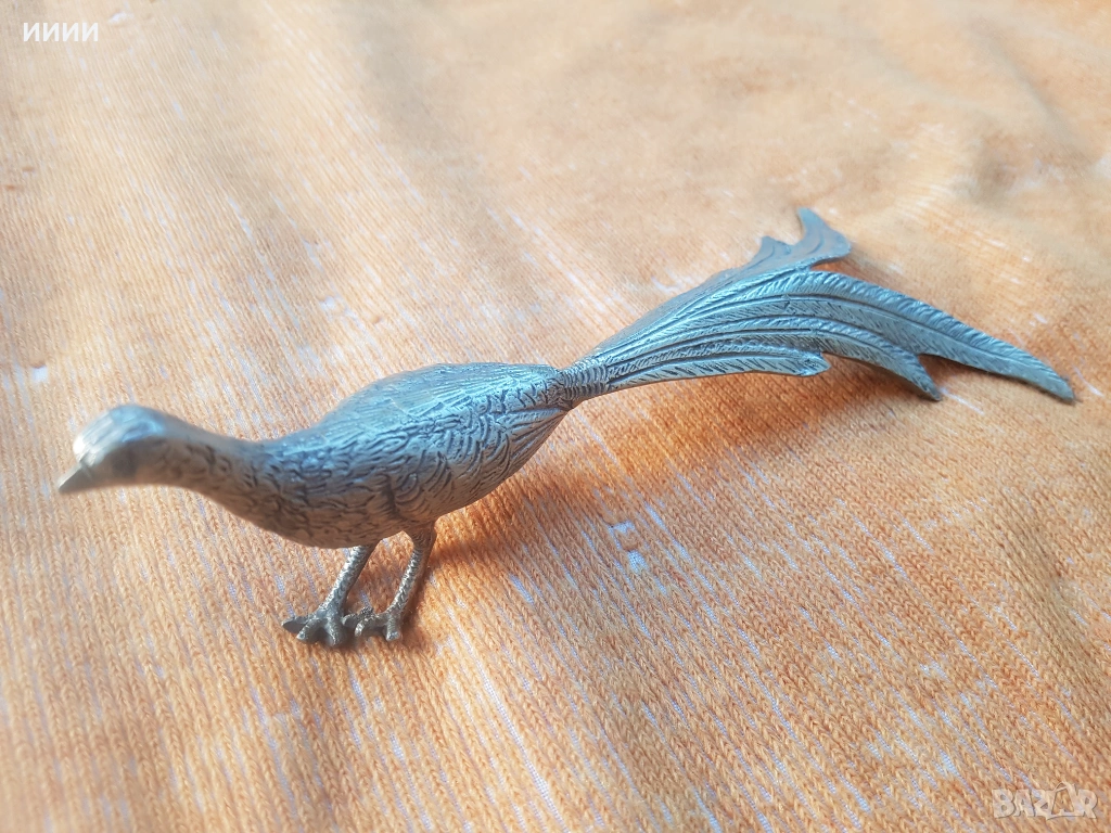 Посребрена статуетка пластика салфетник, снимка 1