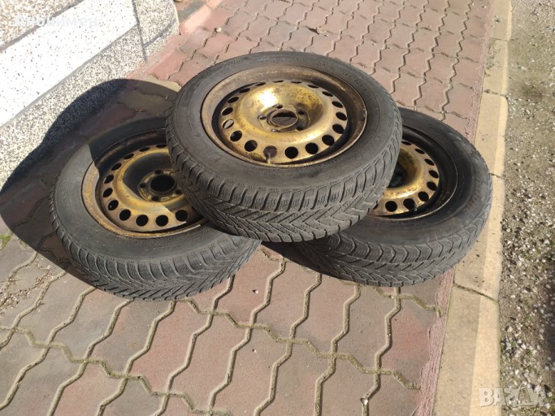 Желязни джанти с гуми за опел  астра х,зафира б 5х110, снимка 1