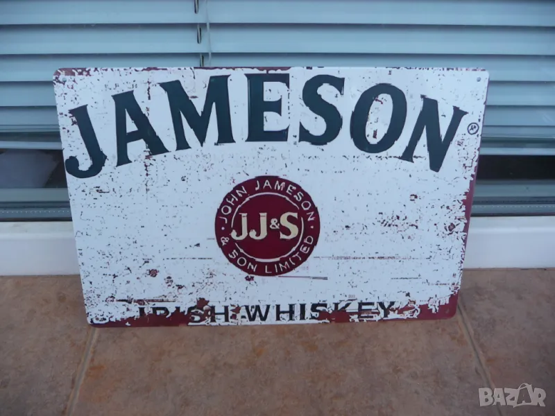 Метална табела уиски Jameson irish whiskey ирландско меко квалитетно, снимка 1