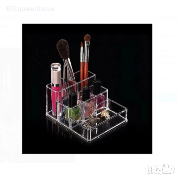 Прозрачен акрилен органайзер за грим – стил и удобство в едно, снимка 1