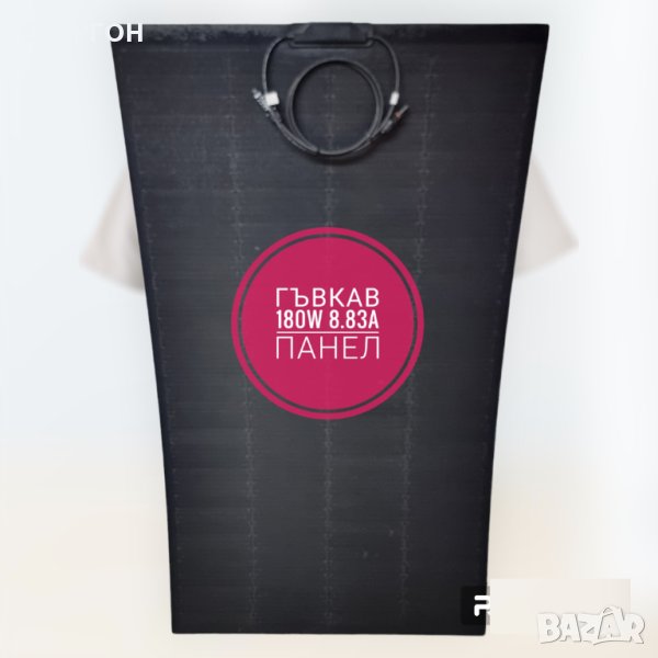 НОВ модел 180w ГЪВКАВ соларен панел ВИСОК КЛАС 8.86А фотоволтаичен, снимка 1