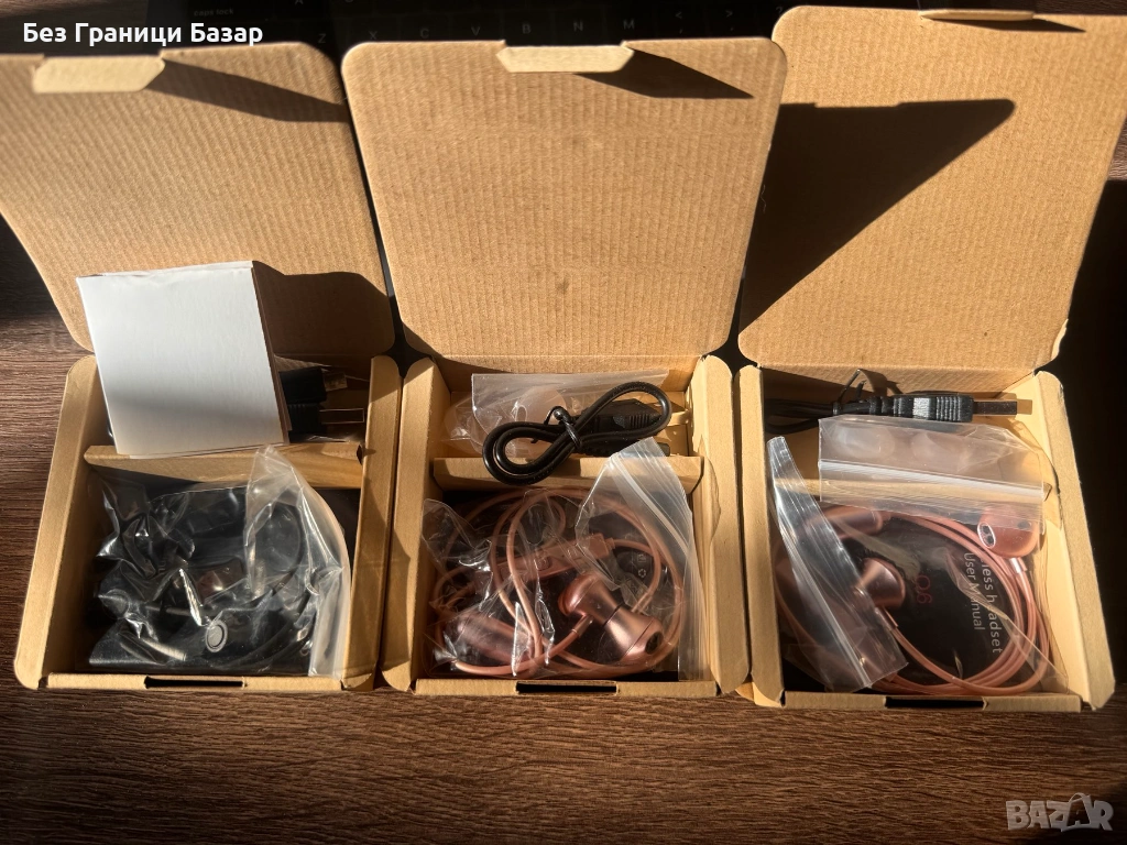 Нови Безжични слушалки хендсфри Q6 с USB кабел, снимка 1